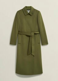 Petite Livia Wool Coat, Kelp Green, hi-res