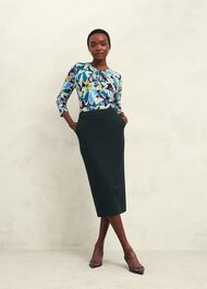 Linda Pencil Skirt, Deep Pine Green, hi-res