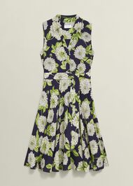 Petite Bea Dress, Navy Multi, hi-res