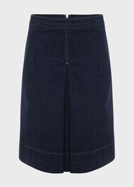 Ruth Denim Skirt, Indigo, hi-res