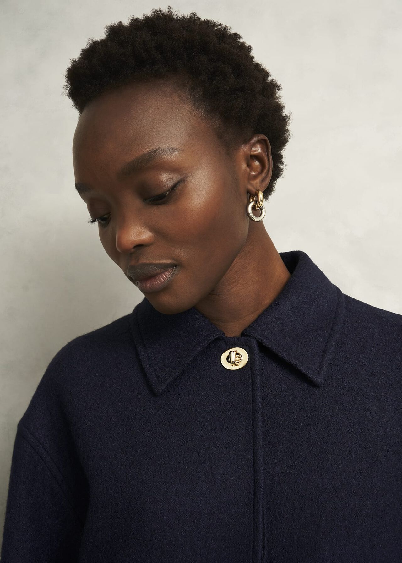Payton Coat With Wool, Navy, hi-res