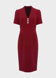 Isla Shift Dress, Rich Burgundy, hi-res