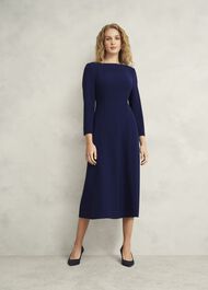 Leonora Dress, Navy, hi-res