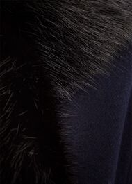 Petite Arielle Wool Blend Coat, Navy, hi-res