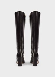 Alma Leather Knee Boots, Black, hi-res
