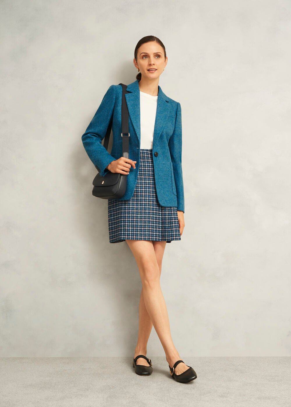 Petite Lilla Wool Jacket, Blue, hi-res