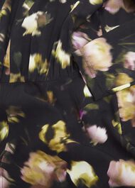 Windermere Silk Dress, Black Multi, hi-res