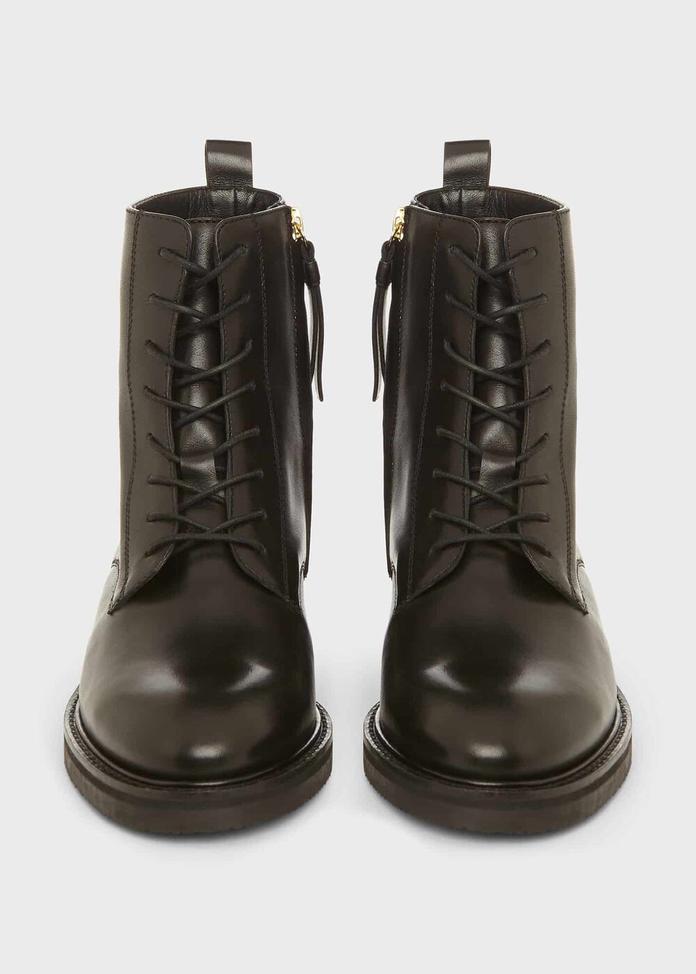 Elena Leather Ankle Boots, Black, hi-res