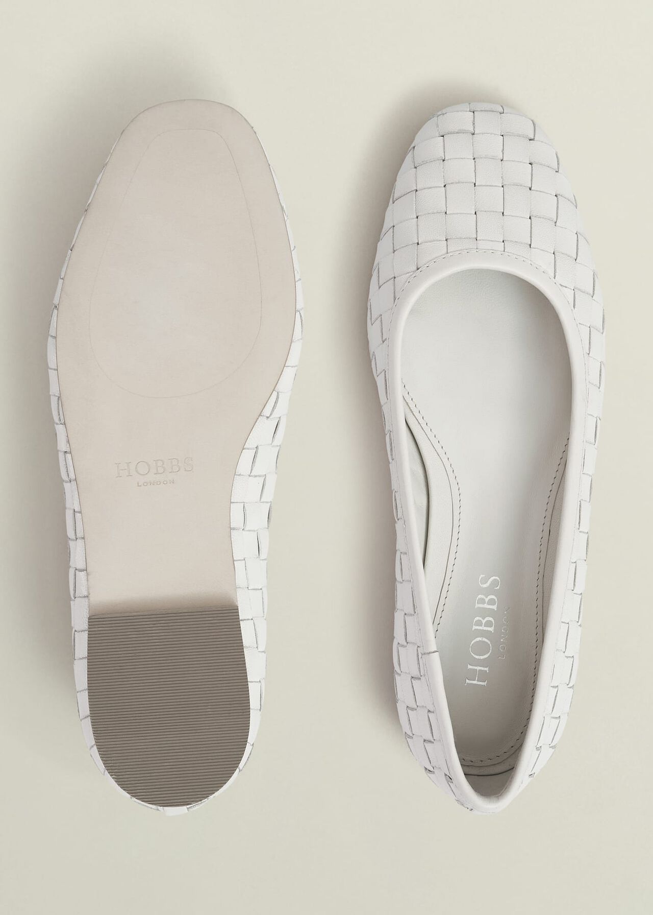 Raina Woven Flats, Chalk Beige, hi-res
