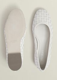 Raina Woven Flats, Chalk Beige, hi-res