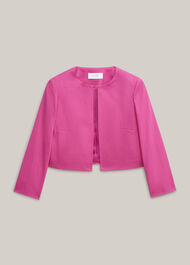 Elize Textured Jacket, Bright Pink, hi-res