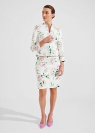 Suzanna Floral Tweed Jacket, Ivory Multi, hi-res