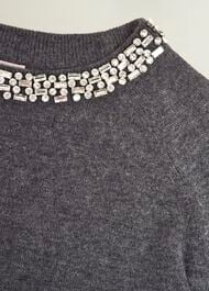 Sherry Jumper With Cashmere, Charcoal Grey, hi-res