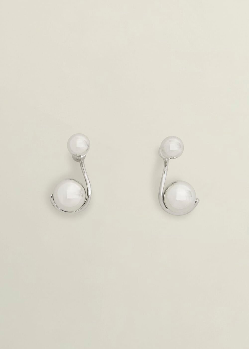 Marylin Earrings, Silver, hi-res