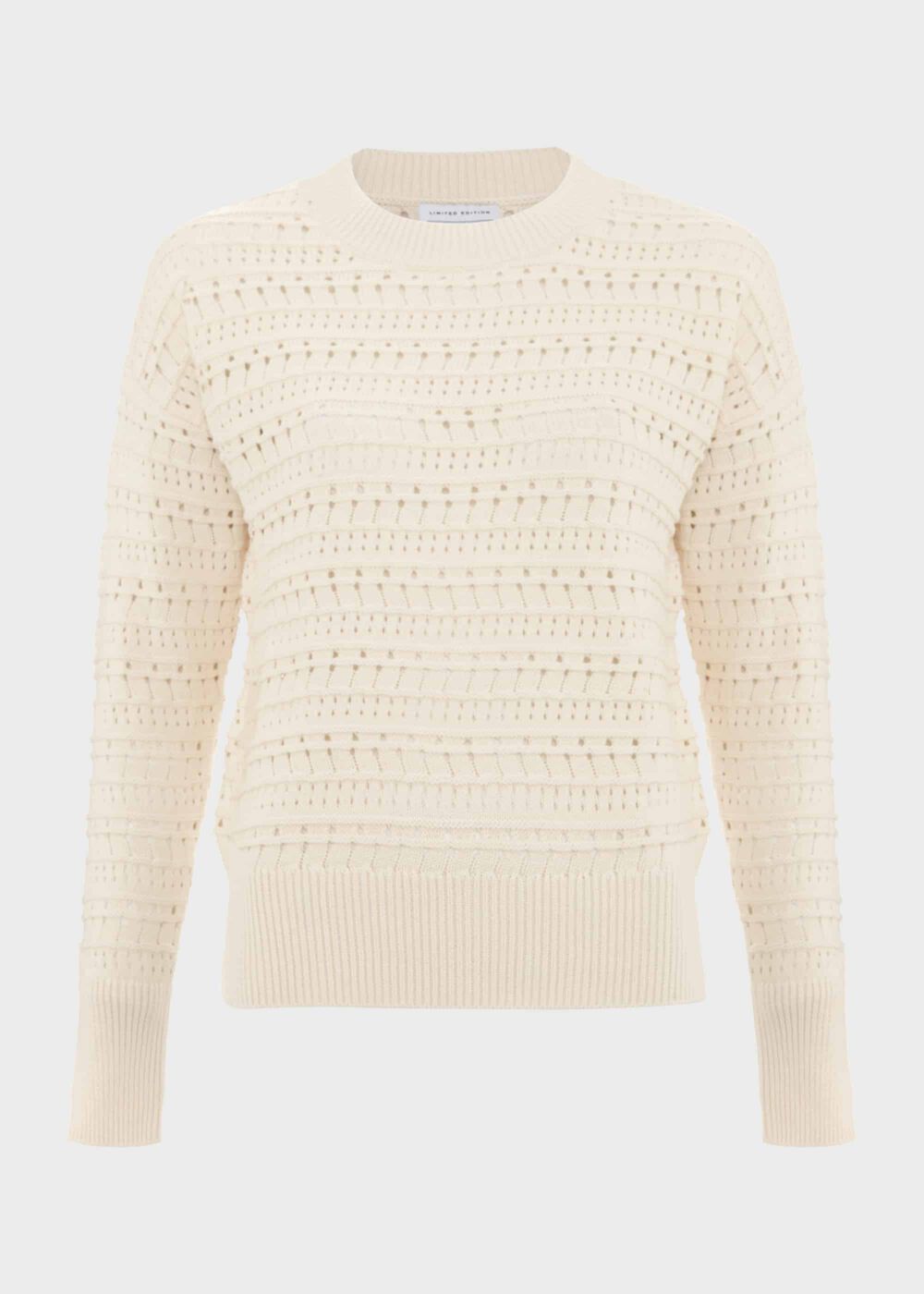 Colemere Cotton Sweater, Buttercream, hi-res