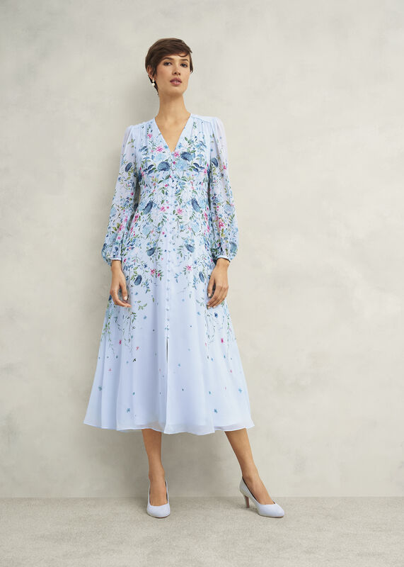 Caversham Floral Silk Dress