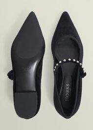 Juliana Ballet Flats, Black, hi-res
