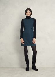 Sariah Wool Dress, Green Multi, hi-res