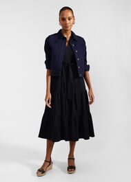 Valentina Jersey Dress, Navy, hi-res