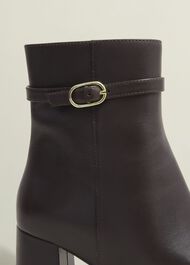 Gabriella Ankle Boots, Chocolate Brown, hi-res