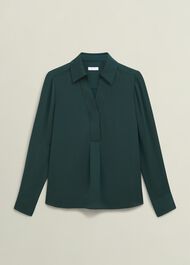 Marie Blouse, Ponderosa Green, hi-res