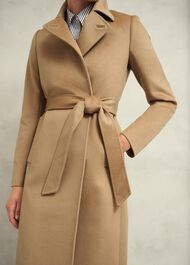 Petite Livia Wool Coat, Hobbs Camel, hi-res