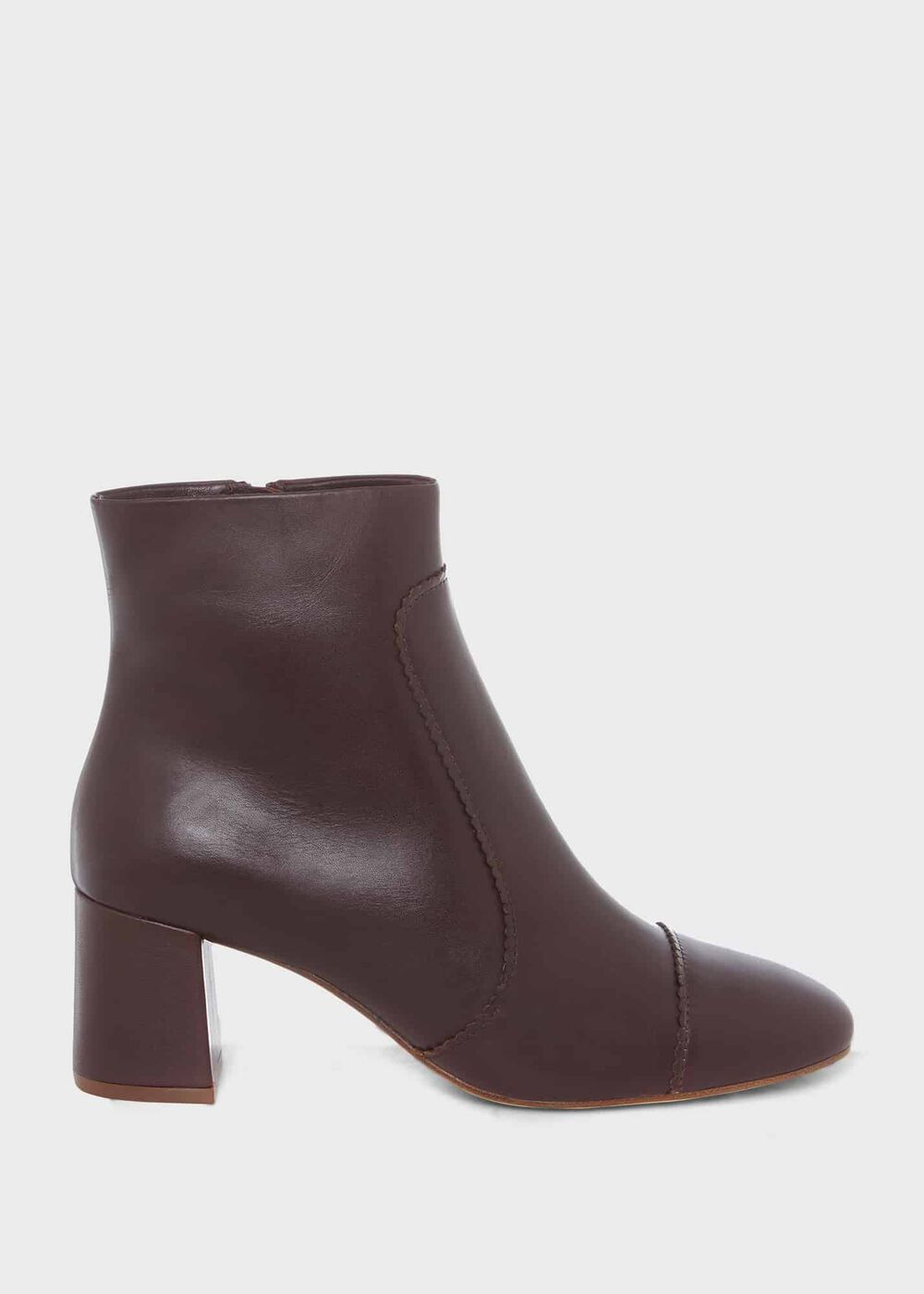 Leila Ankle Boots, Aubergine, hi-res