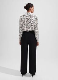 Drew Wide Trousers, Black, hi-res