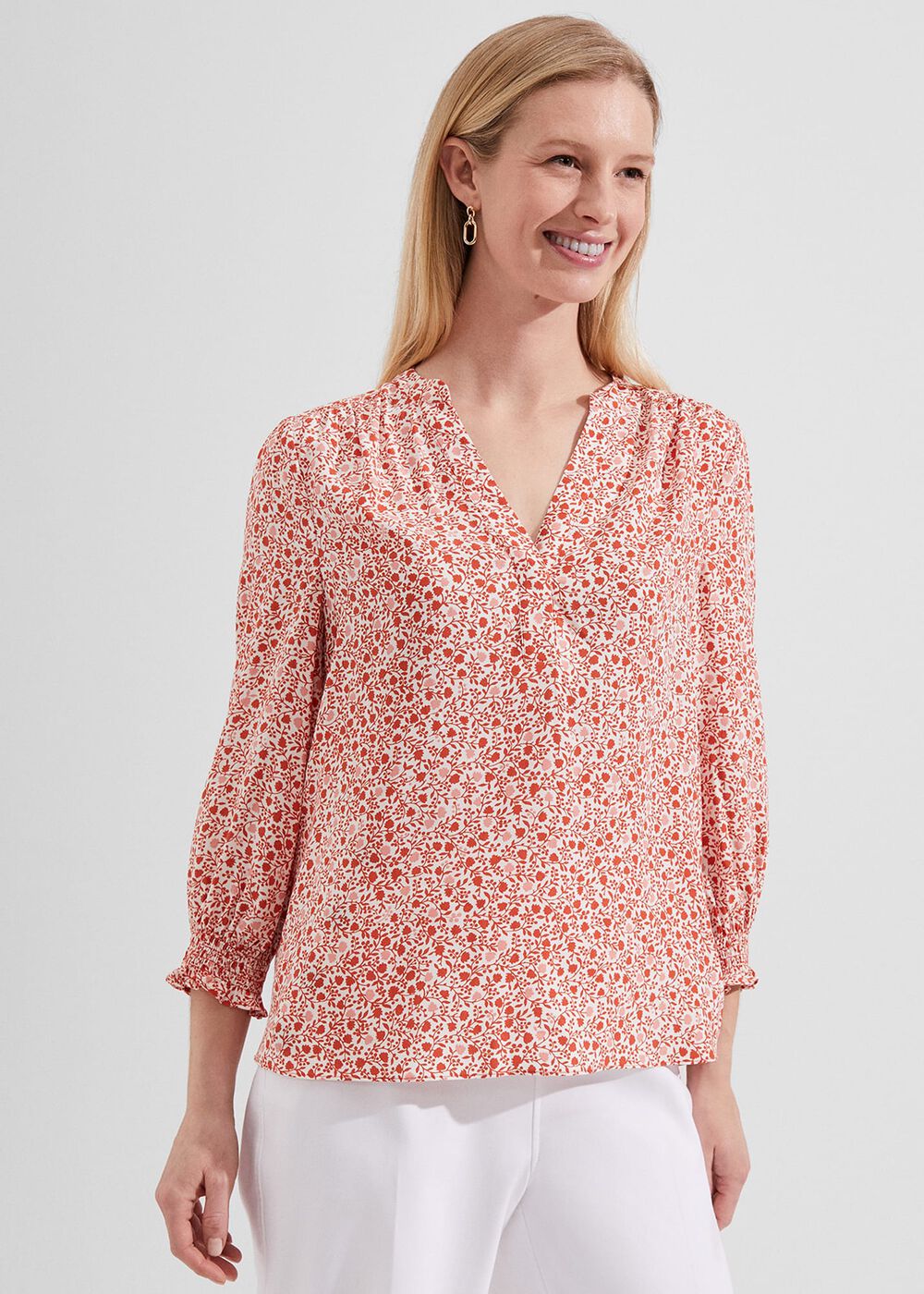Cecilia Top, Ivory Apricot, hi-res
