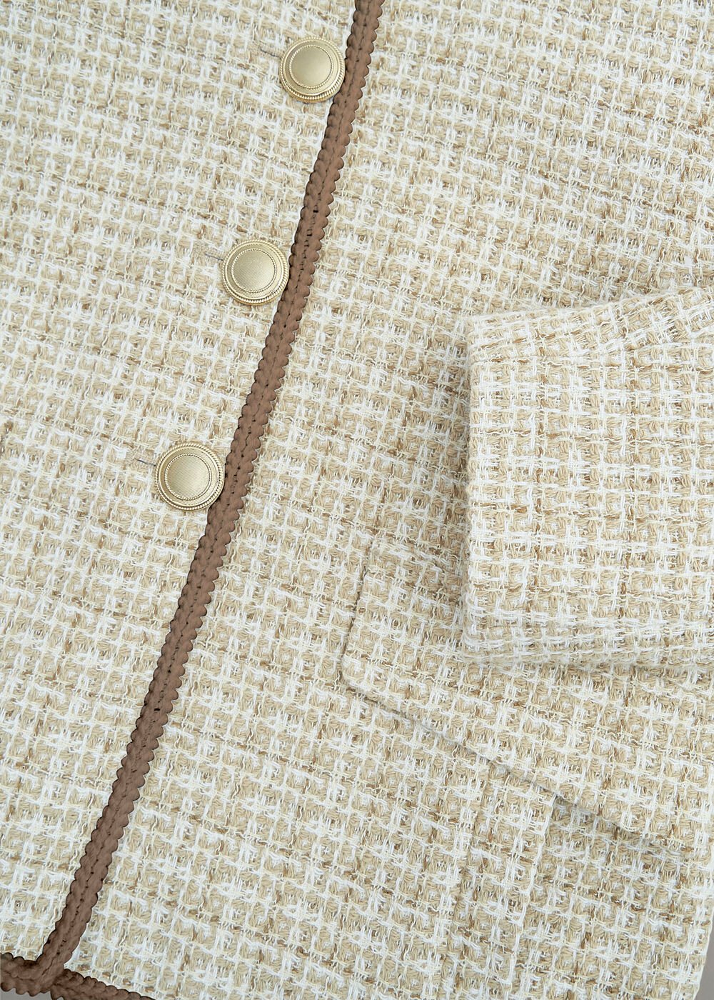 Carey Tweed Jacket, Camel Ivory, hi-res