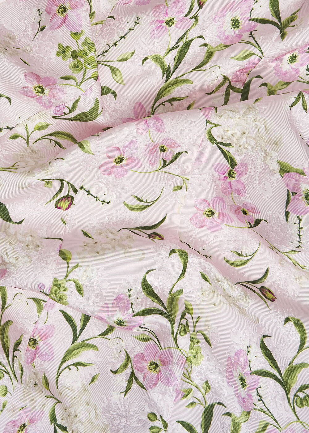 Lana Floral Jacquard Dress, Pale Pink Multi, hi-res