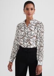Cassandra Blouse, Ivory Multi, hi-res