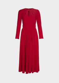 Suri Jersey Fit And Flare Dress, Red, hi-res