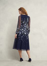 Lois Embroidered Dress, Midnight Multi, hi-res