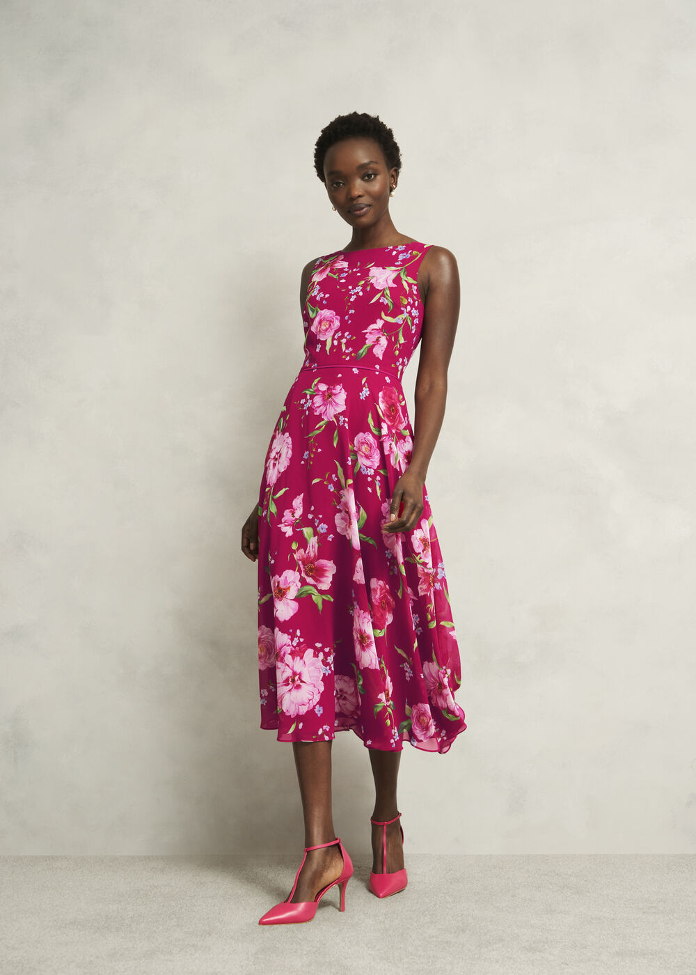 Carly Dress, Pink Multi, hi-res