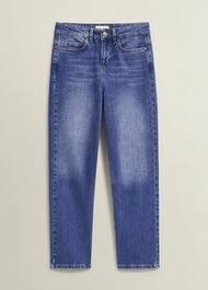 Shea Straight Jeans, Mid Wash, hi-res