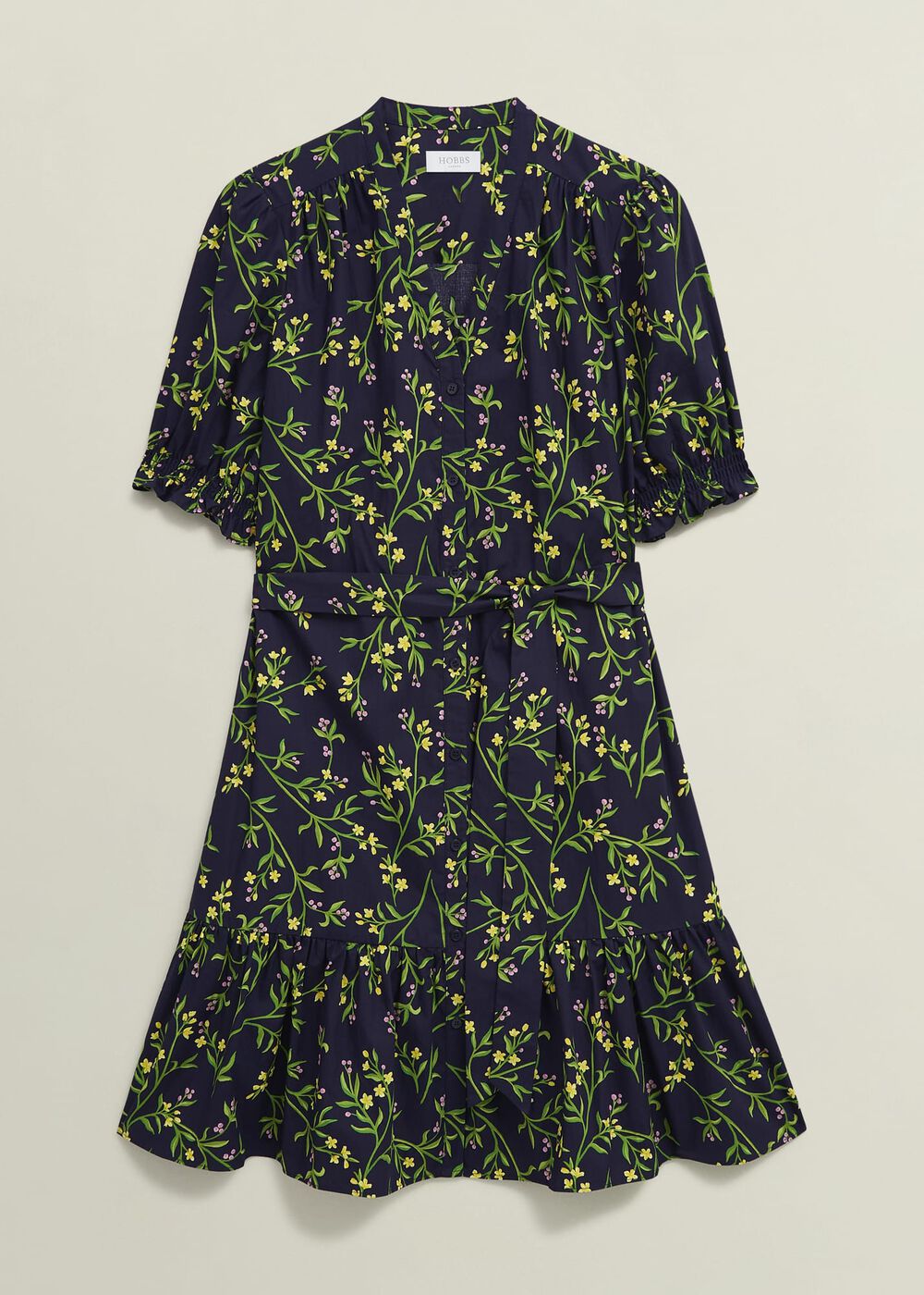 Christina Cotton Dress, Navy Multi, hi-res