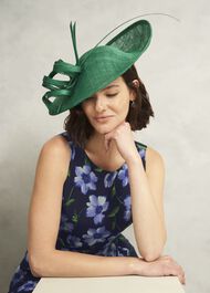 Melanie Fascinator, Amethyst Green, hi-res