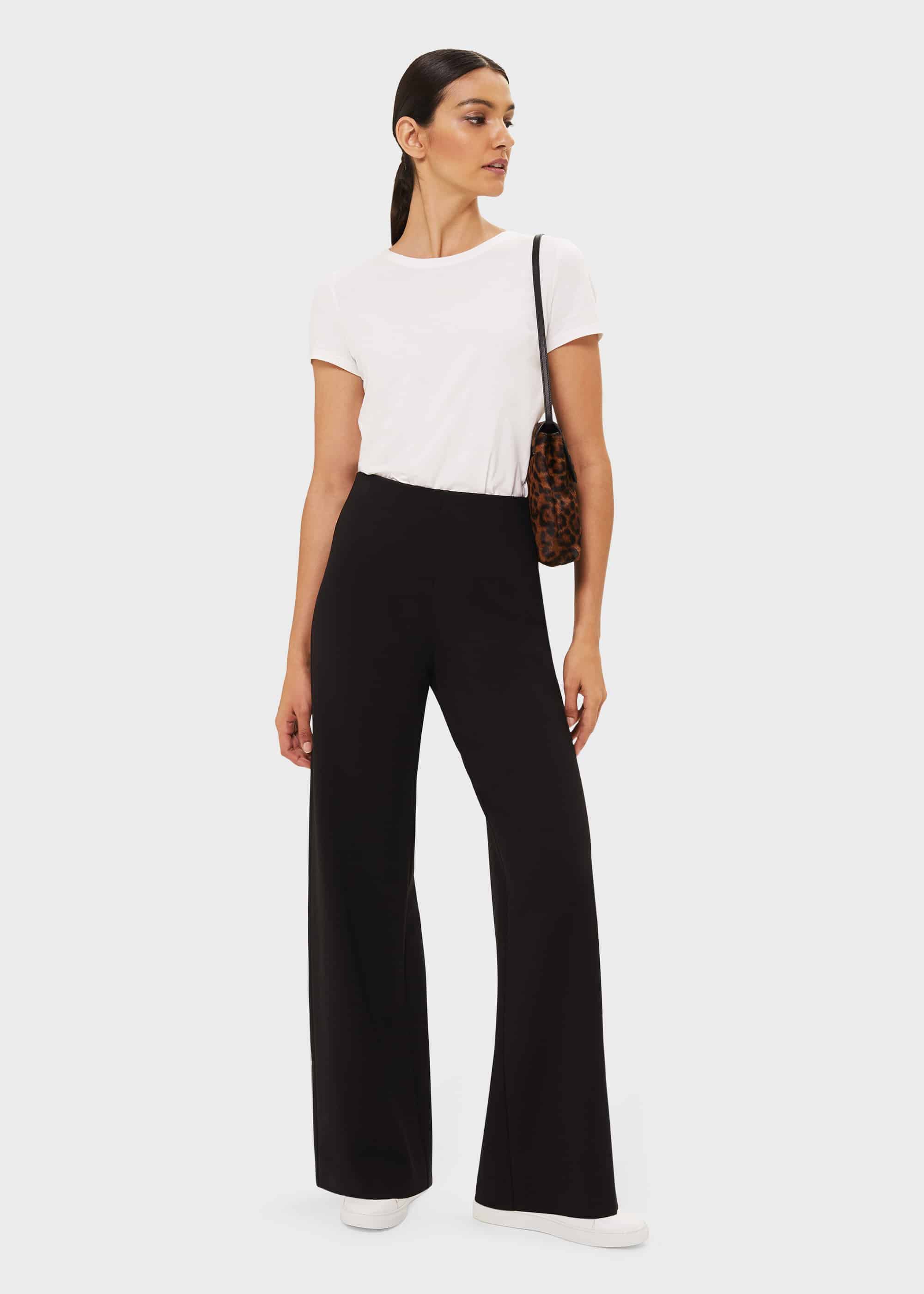 Buy Lipsy Black Jersey Wide Leg Trousers from Next Luxembourg