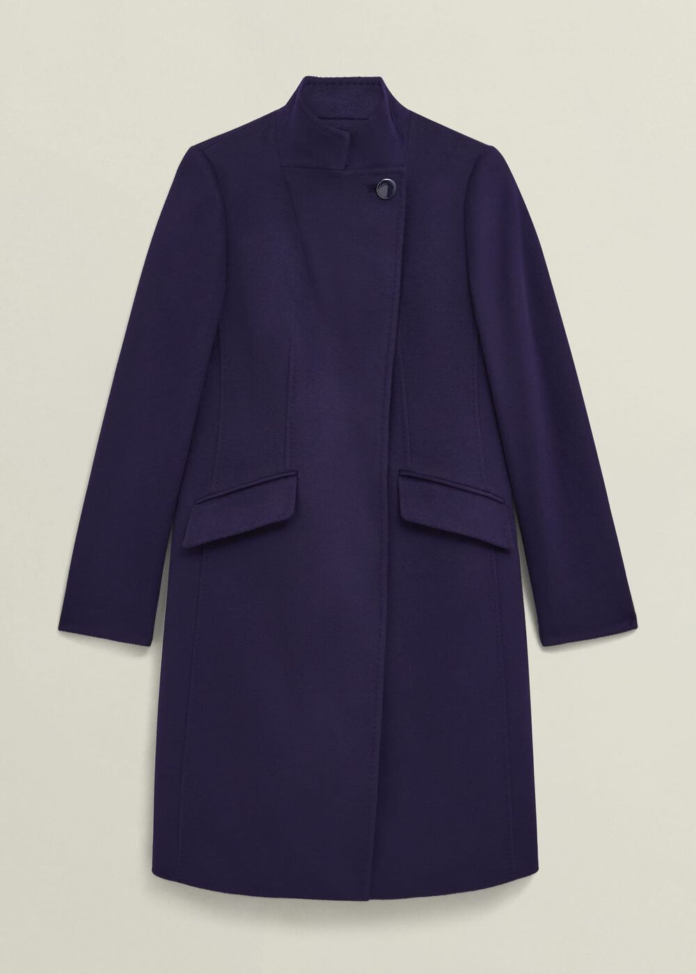 Taylor Wool Coat, Midnight Purple, hi-res