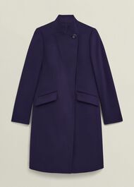 Taylor Wool Coat, Midnight Purple, hi-res