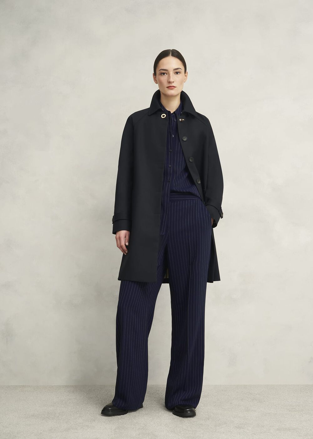 Hadley Pinstripe Pants, Midnight Ivory, hi-res