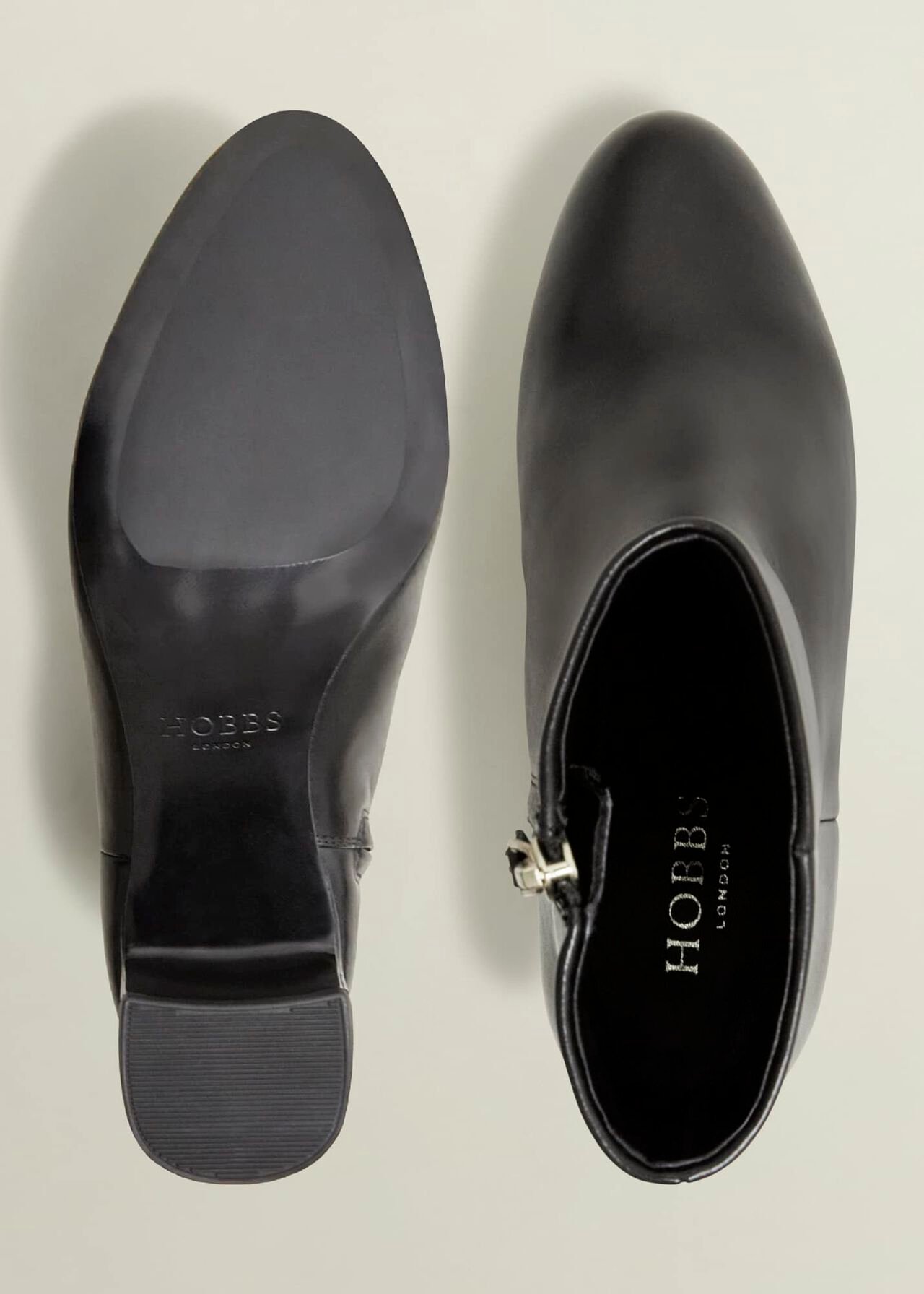Rochelle Leather Ankle Boots, Black, hi-res