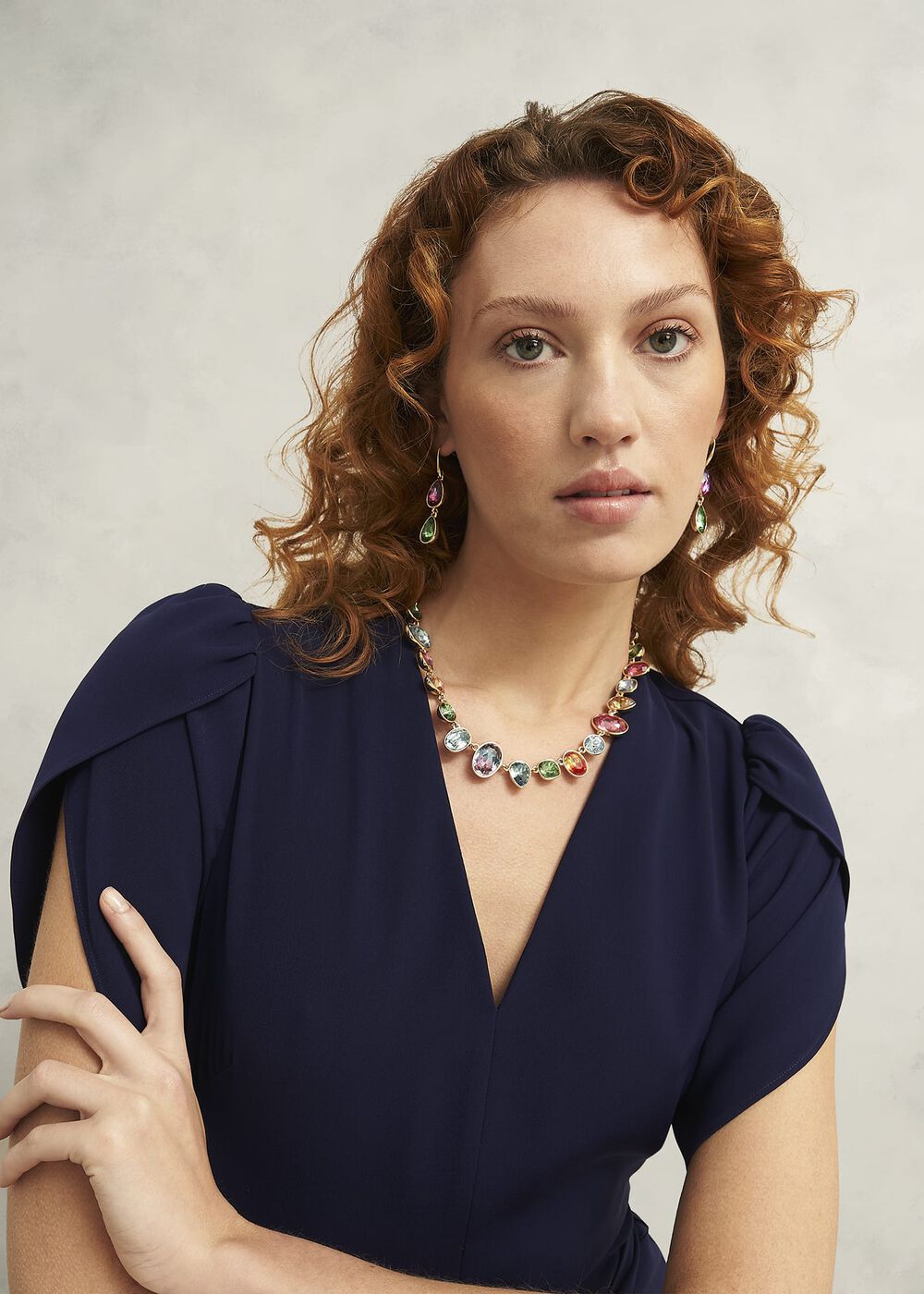 Indira Earrings, Pink Multi, hi-res