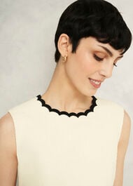 Laskett Boucle Mini Dress, Buttercream, hi-res