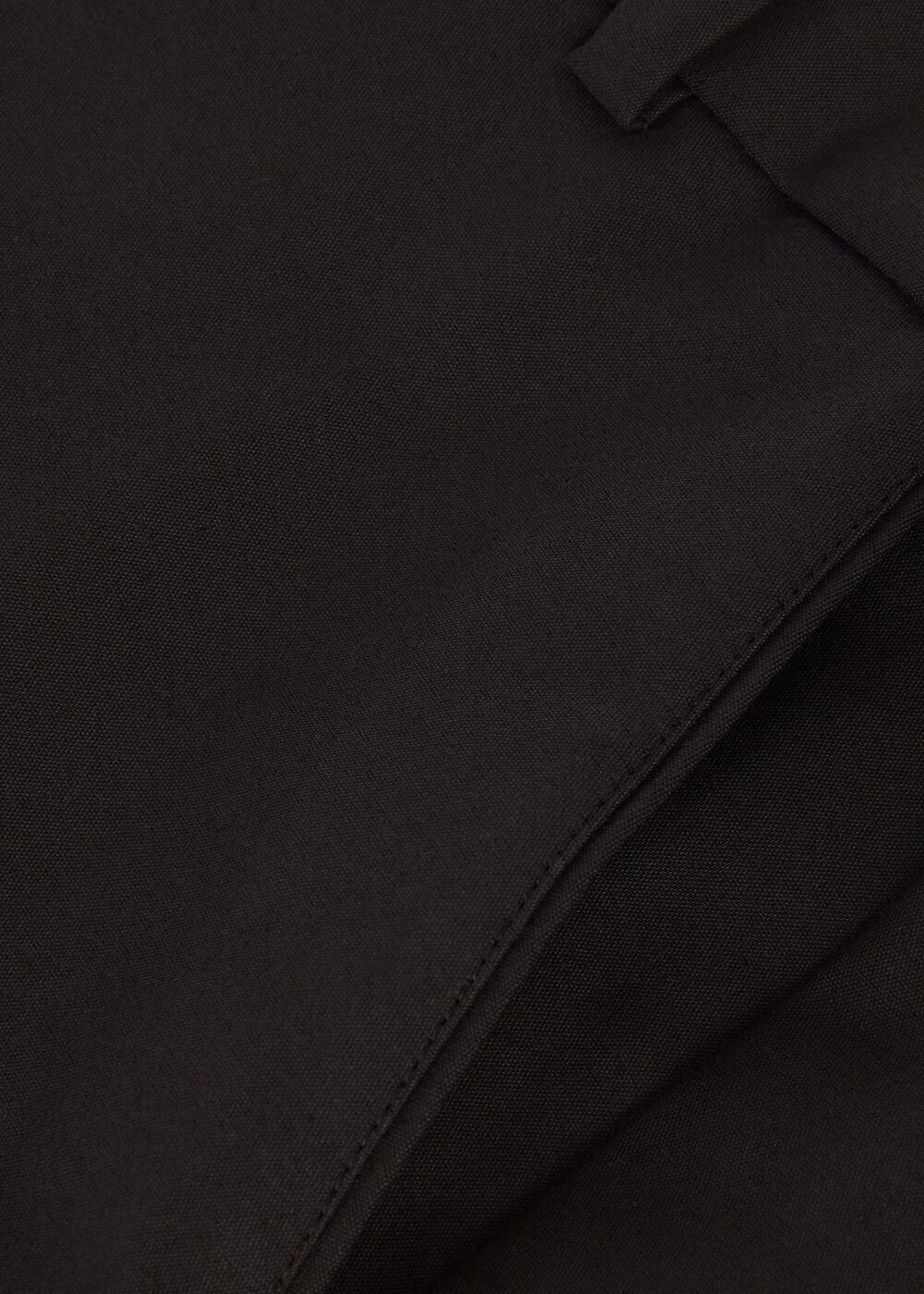 Petite Quin Tapered Pants With Stretch, Black, hi-res