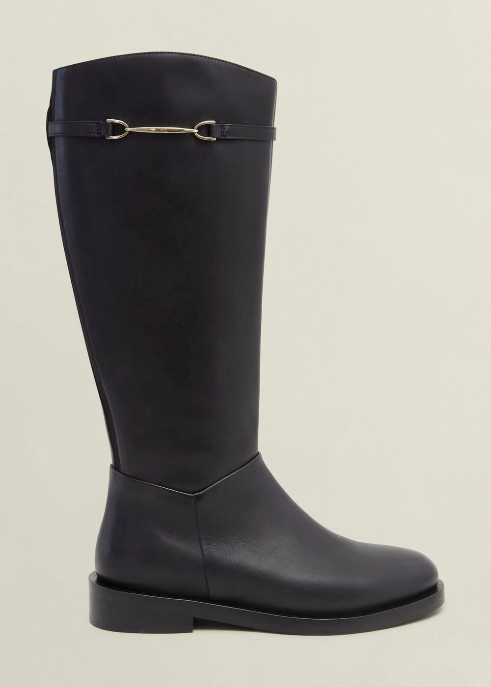 Uma Knee Boots, Black, hi-res