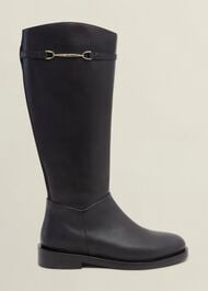 Uma Knee Boots, Black, hi-res