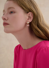 Gina Earrings, Gold Pink, hi-res