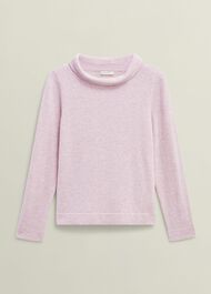 Audrey Wool Cashmere Sweater, Candy Marl, hi-res